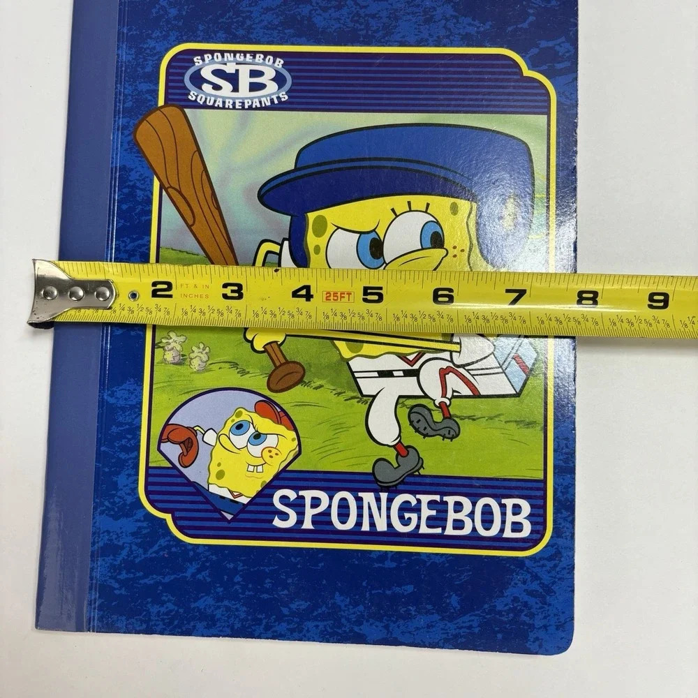 VTG 2004 SpongeBob SquarePants Baseball Nickelodeon Notebook 100 Pages